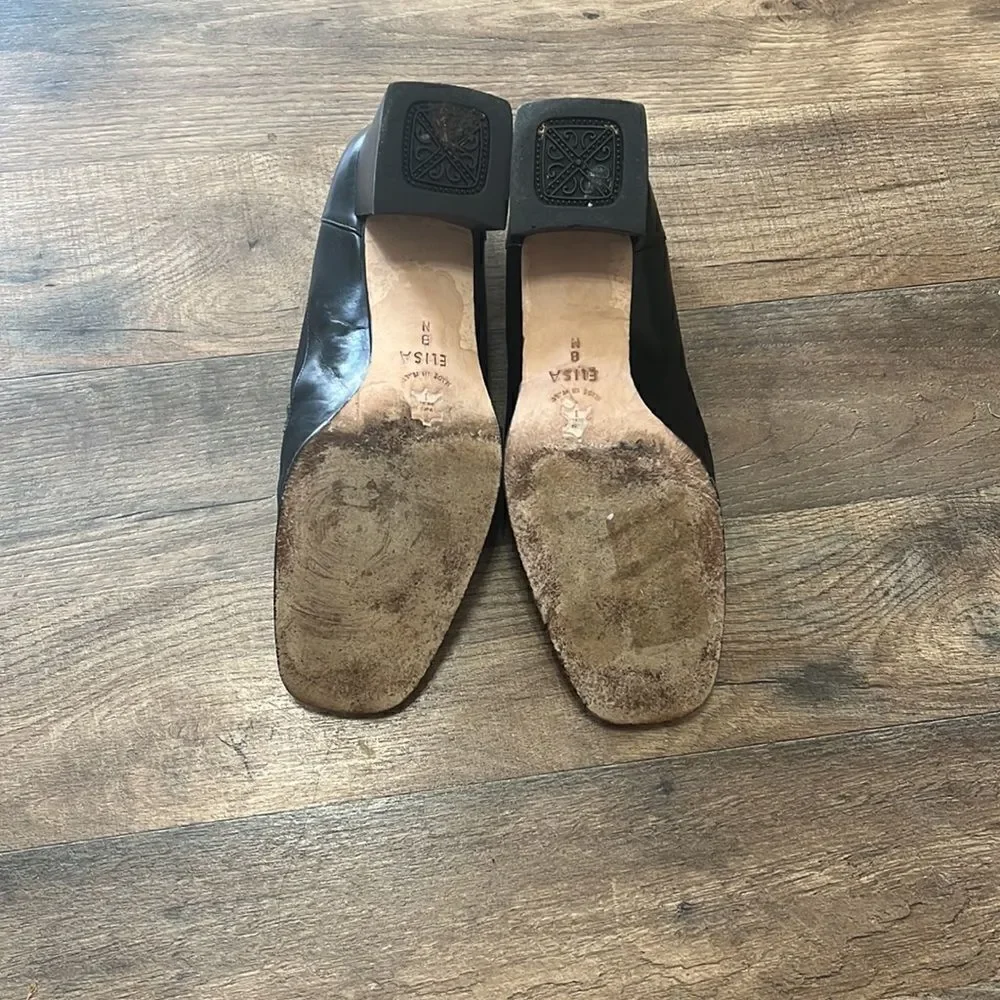 Brighton Black Leather Microfiber Loafer
